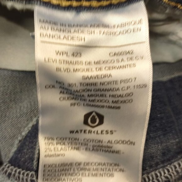 Women's DENIZEN Levi's High Rise Skinny Jeans Size: 14 M (32X30) NO TAG - Picture 8 of 9